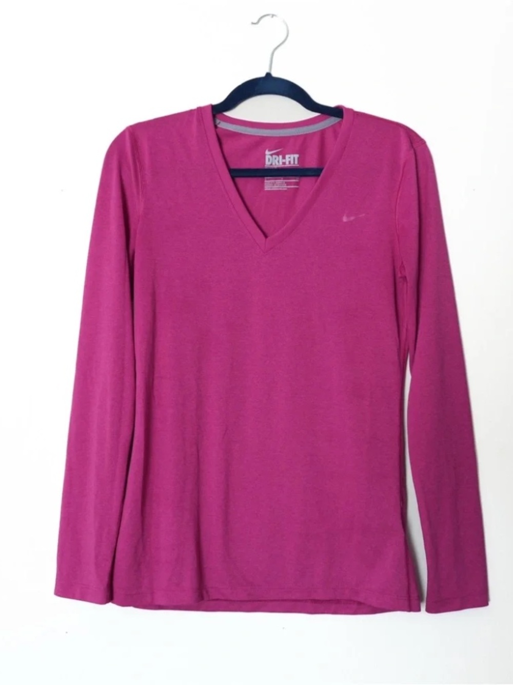 Nike Dri Fit Pink Magenta Long Sleeve Shirt